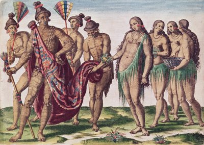 Chief Satouriona and His Wife Go for a Walk, Plate XXXIX from 